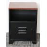 China Single Door Black Night Stand Thick 0.6mm Steel Storage Cabinet wholesale