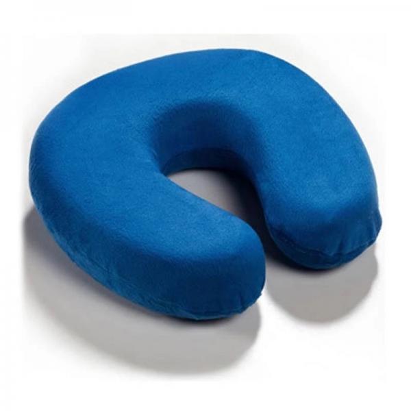 Fashion U Shaped Memory Foam Airplane Pillow Customized Color Without Button