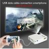 Home theater HD Mini Projector Optional Wired Sync Display For Iphone Smart