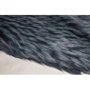 China Long Hair Fur Fabric 100% AC or with mAC，Express your personality and taste in winter fashion supplier