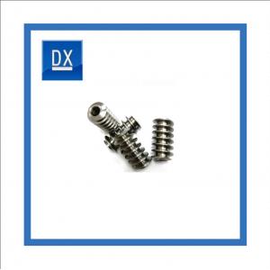 China 316 Stainless Steel Miniature Worm Gear Parts Passivation For Coffee Machine supplier
