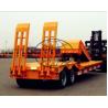 40 T 2 Axle Low Bed Semi Trailer High Strength Steel Material 8 Pcs Tyre