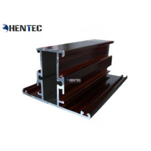 Wooden Grain Construction Aluminium Profile Metal Extrusion Profiles Customized Sections