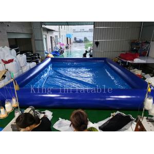 Blue Color 42 Square Meters Inflatable Swimming Water Pool Fire Resistant
