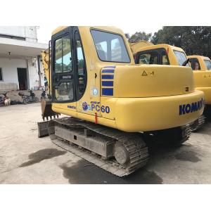 China KOMATSU PC60-7 Second Hand Excavators 450mm Track Shoes Size Blade Available A/C supplier
