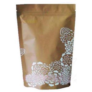 China Stand Up Kraft Paper Coffee Packaging Bag with Pattern Design supplier