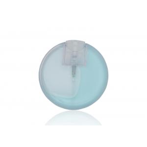 China 25ml PP Empty Plastic Spray Bottle Credit Card Shape Circle Frosted Clear supplier