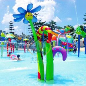 China Flower Shape Water Splash Pad 2.0m Height Attractive With Good Looking wholesale