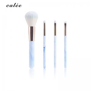 4pcs Travel Make Up Brushes Plastic Handle Cosmetic Brush With PVC Packaging Box