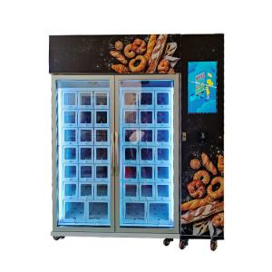 China 220V Food Bread Cup cake Vending Machine With Cooling System Keep Fresh Smart Refrigerator supplier