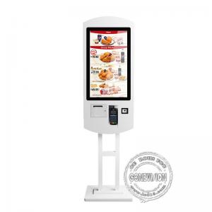 China FHD 1080P 32 inch floor stand self ordering Kiosk with thermal Printer and pagers for restaurant supplier