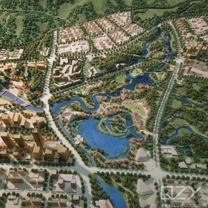 Architecture Landscape City Planning Model Aecom 1:2500 Meixi Lake Urban Design