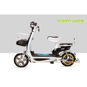 China Small Lovely Pedal Assist Electric Bike , Power Assisted Electric Bicycle 48V 350W supplier