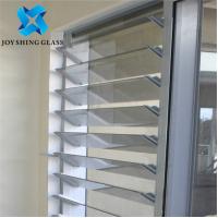 China Custom Louver Glass Blade 5mm 6mm Glass Shutter 10 Years Warranty on sale