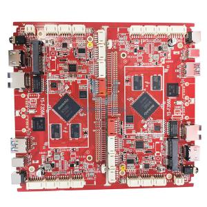 Immersion Gold Turnkey PCB Assembly Board With Red Soldermask