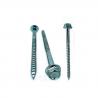 China Blue White Zinc Plated Hex Head Screw With Flange wholesale