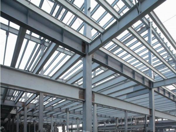 Prefab Industrial Steel Buildings Components Fabrication , Commercial Steel