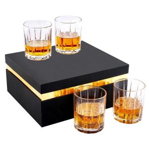 350ml Customized Whiskey Decanter Set Bourbon Glass Gift Set Luxurios For Friends