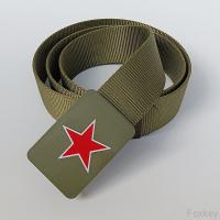 China Plastic tactical Military Belt Buckles Types Army Green Five-Pointed Start Print on sale