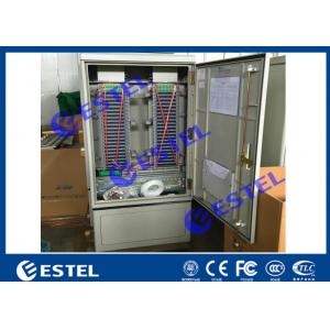 China IP65 Stainless Steel Fiber Optical Cable Cabinet With Front or Rear Access Floor Mount supplier