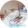 China waterproof promotional clear tote pvc handle shopping bag, PVC mat waterproof reusable tote shopping bags, summer soft p wholesale