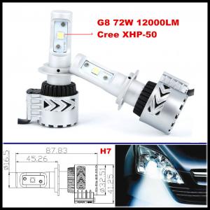 China G8 72W 12000LM LED headlight H4 H7 H16 H9 H10 H11 9005 9006 CREE XHP50 LED Headlight Kit supplier