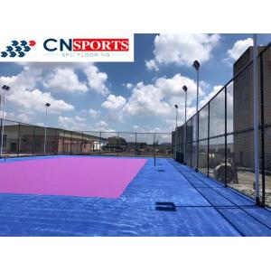 5mm Thick Silicon PU Basketball Sports Court Athletic Flooring