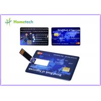 China Promotional Credit Card USB Storage Device Ultra Thin Credit Card Shaped Customized Logo on sale