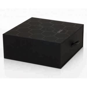 Custom Logo Black Rigid Cardboard Sliding Drawer Style Gift Packaging Paper Box