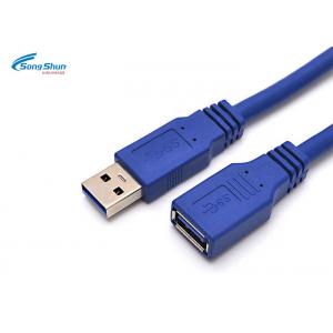 China Type A Male USB Extension Cable A Female 5Gbps Transfer Rate DC 300V 10ms supplier