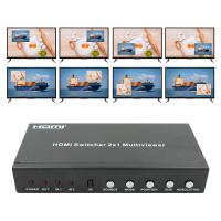 China 225MHz HDMI Quad Screen Splitter HDMI 2x1 Multiviewer With PIP 2 In 1 Out on sale