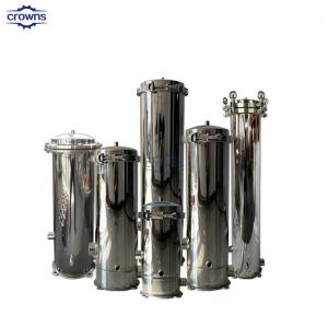 Electronics Industries Pure Water Filter Stainless Steel Multi Cartridge Filter Housing