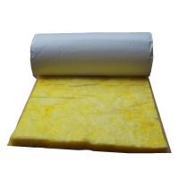 China Thermal Insulation Glass Wool Blanket Faced With White Metalized Scrim Kraft on sale