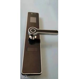 China Black Smart Fingerprint Door Lock System , High Security Fingerprint Lock wholesale