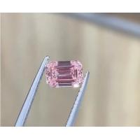 China Synthetic Emerald Cut Lab Grown Pink Diamonds Jewelry Fancy Light Grade on sale