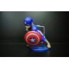7cm Height Little Collectible Toys Captain America Figure Blue Color With Shield