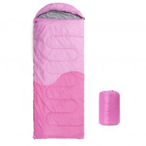 3 Seasons Sleeping Bag For Kids Camping Hiking , Warm Cold Weather Lightweight Portable With Compression Bag