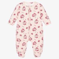 China Custom Solid Bamboo Cotton Zipper Baby Romper Footie Pajamas Newborn Baby clothes on sale
