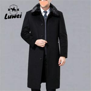 China High Quality Trench Single-breasted Black Utility Winchiter Long Bale Jaket Business Vinter Jacket for Men supplier