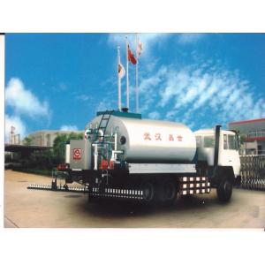 China 4000L - 12000L Asphalt Distributor Truck Hot Pipe Direct Heating 0.3-3KG/M2 supplier