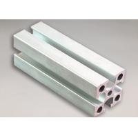 China Silver White Electrophoresis Aluminium Moulding Profiles , Aluminum Extruder on sale