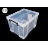 Food Grade Stackable Plastic Storage Bins , 60 Litre Plastic Crate Box
