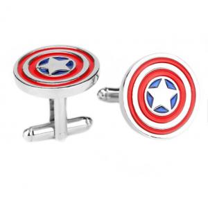 High quality promotional soft enamel fashion custom men metal cuff links