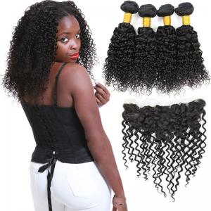 8A Virgin Malaysian Remy Deep Curly Human Hair Weave No Synthetic Hair