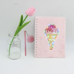 Custom Plush Fluffy Small Giveaway Gifts Ultraportable Notebook And Pen