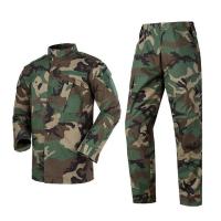 China ACU Woodland Army Combat Military Camouflage Uniform High Density Ripstop Fabric on sale