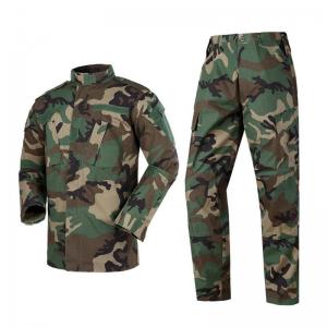 China ACU Woodland Army Combat Military Camouflage Uniform High Density Ripstop Fabric supplier