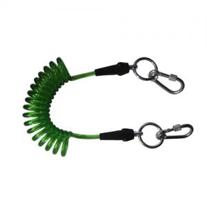 China Plastic Spiral 10Ft Coiled Security Tethers SUP Leg Leash For Ocean Paddler Surf supplier