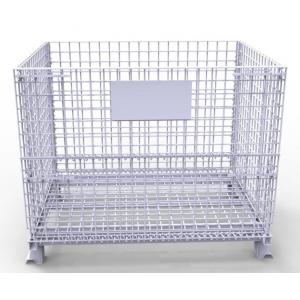 China Heavy Duty Tire Storage Cage Mesh Box Wire Metal Bin Container Industrial Metal supplier