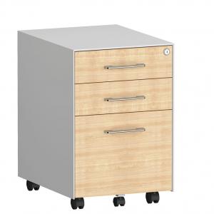 Cabinet en bois de piédestal de tiroir de Front Chrome Plating Handle BBF 3 pour le remplissage